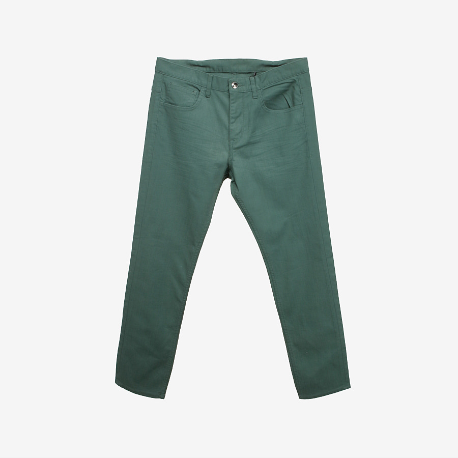 [CUSTOM CULTURE] 커스텀 컬쳐 코튼 블랜드 팬츠 (새 제품) Green / size men 33inch 빈티지 편집샵