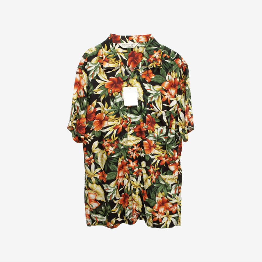 [THRUXTON]  레이온 하와이안 반팔 셔츠 (새 제품) Multi / size men L 빈티지 편집샵