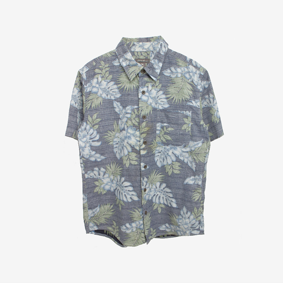 [EDDIE BAUER] 에디 바우어 코튼 블랜드 하와이안 반팔 셔츠 Multi / size men S 빈티지 편집샵