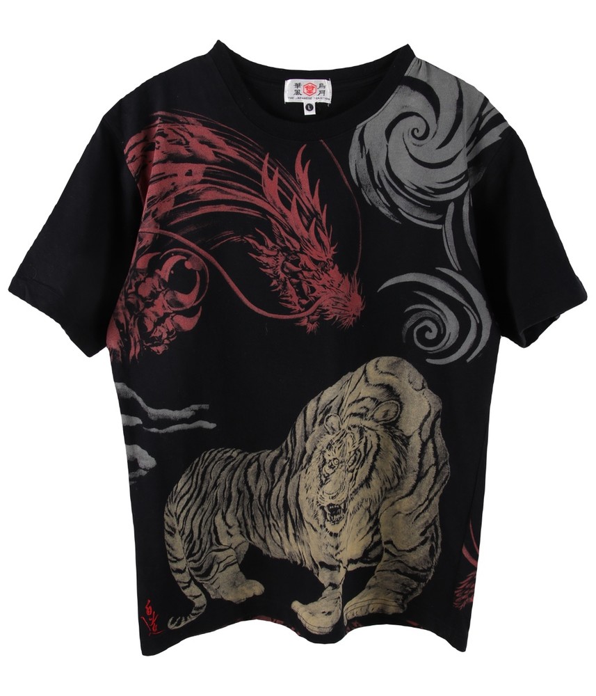 JAPANESE TRADITION 반팔 티셔츠 프린팅 코튼 100%