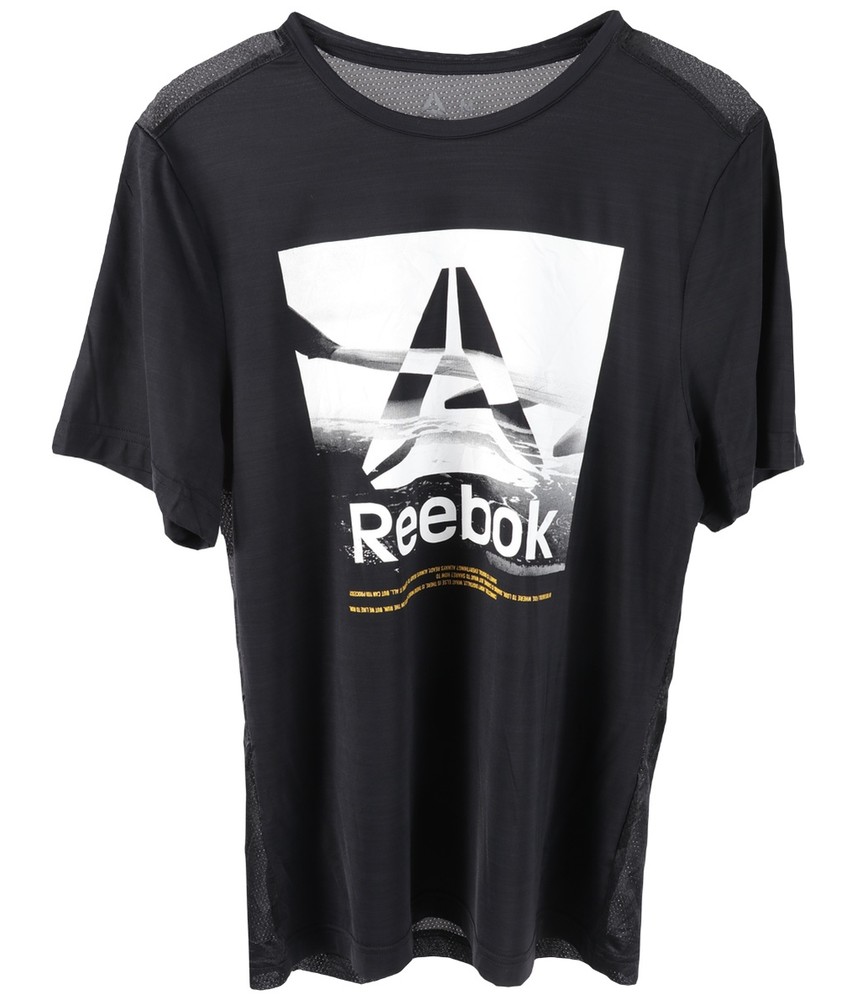REEBOK 리복 반팔 티셔츠 프린팅 나일론 폴리우레탄